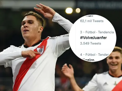 #VolvéJuanfer fue tendencia en redes y Quintero le lanzó un guiño a los hinchas