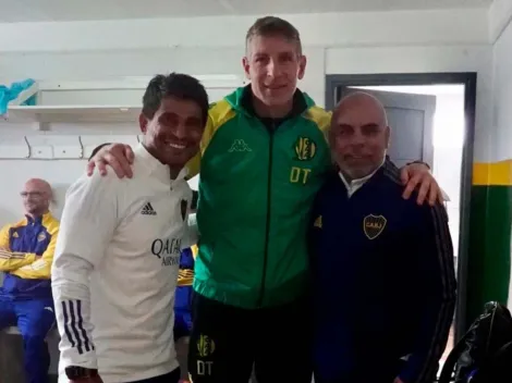 El reencuentro de Palermo con Ibarra y Serna que enloqueció a los hinchas de Boca