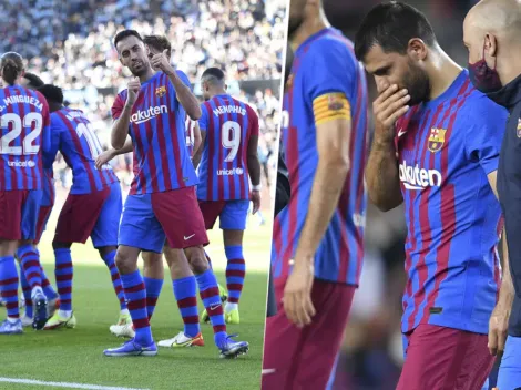 El conmovedor mensaje de los jugadores del Barcelona para Agüero antes del partido