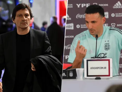 Tras sus dichos sobre Messi, Scaloni le respondió a Leonardo