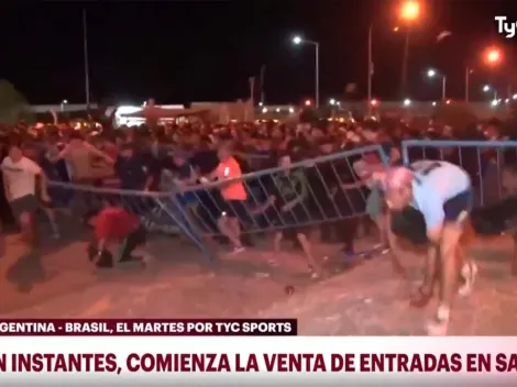 Caos, corridas e incidentes en San Juan para ver a la Selección Argentina