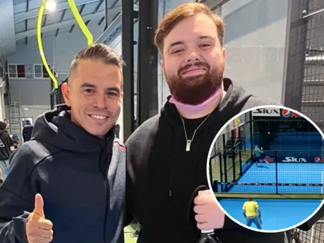 VIDEO | Saviola jugó el torneo de pádel que organizó Ibai y metió el mejor punto del día