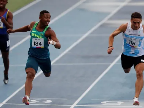 Franco Florio, medalla de bronce en Cali en 100 metros llanos: el velocista que el atletismo le ganó al rugby