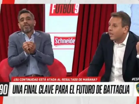 Escándalo en el panel de F90 cuando dijeron que Battaglia podría seguir en Boca: "No me vendan más humo"