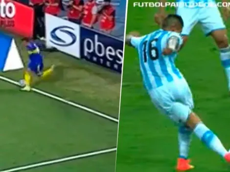 Como en Brasil 2014: Rojo despejó de rabona