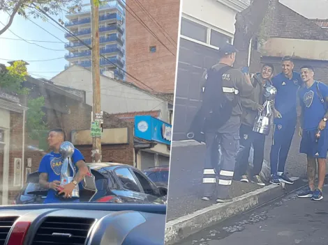 Locura: encontraron a Marcos Rojo y Almendra paseando por Quilmes con la Copa bajo el brazo