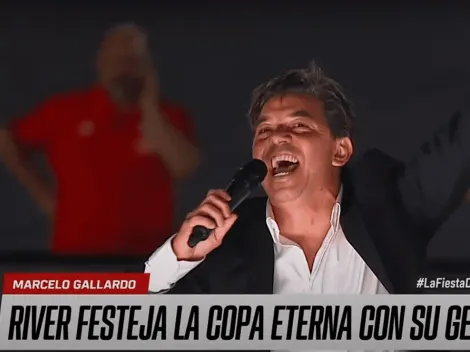 VIDEO | Gallardo explotó y cantó como un hincha más en la fiesta por la final de Madrid
