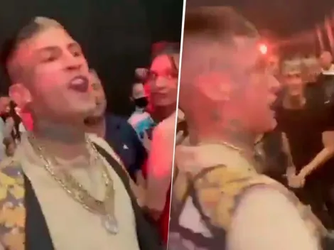 L-Gante, desencajado y a las piñas en el evento Chino Maidana-Yao: "Tenés miedo, p..."