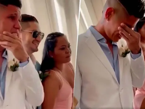 VIDEO | El emocionante llanto de Campuzano en su casamiento