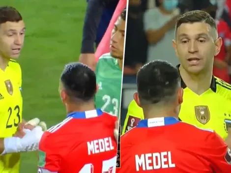 ¿Qué se dijeron? El cruce de Dibu Martínez y Gary Medel apenas terminado el partido