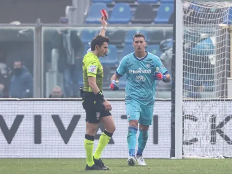 Musso y una jornada para el olvido: el argentino vio la roja y Atalanta cayó por la Serie A