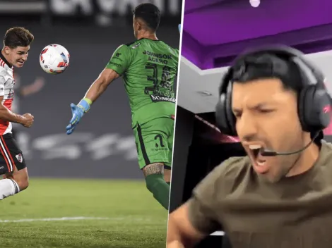VIDEO | Desopilante: Agüero vio el primer gol de Álvarez y enloqueció por completo