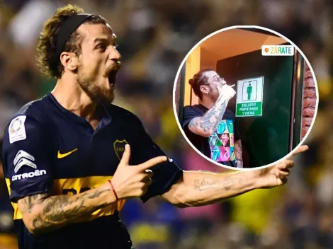 El palito de Daniel Osvaldo a Guillermo Barros Schelotto en redes