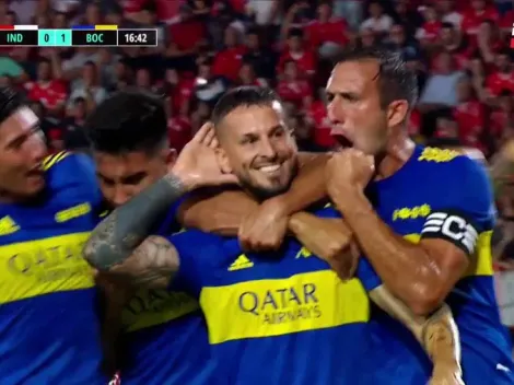 VIDEO | ¡A lo Riquelme! De la galera, Benedetto abrió el marcador en el clásico entre Boca e Independiente