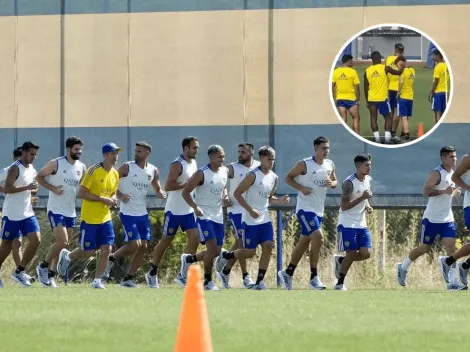 Video viral: un jugador de Boca “se puso cariñoso” con otro en pleno entrenamiento