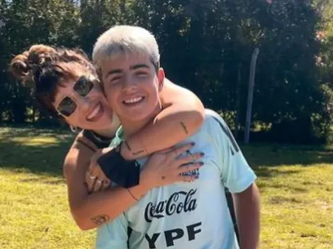 El emotivo posteo de Gianinna Maradona para su hijo Benjamín Agüero por sus primeros pasos en el fútbol