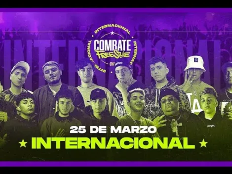 Combate Freestyle Internacional: hora, streaming ONLINE y canal de TV para ver HOY el evento EN VIVO y EN DIRECTO