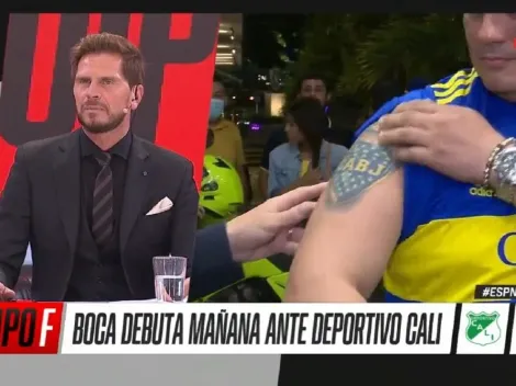 VIDEO | En Cali, un colombiano hincha de Boca mostró sus cinco tatuajes del club