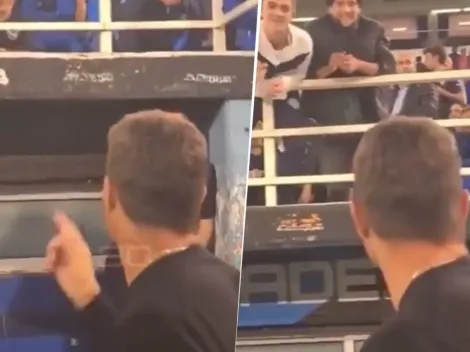 VIDEO | Battaglia cruzó a un plateísta de Vélez: "¿Cuántos años tenés?"