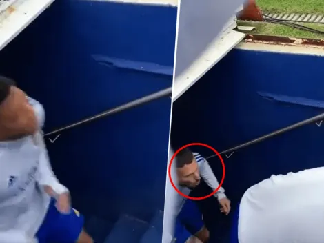 Video viral: el insólito blooper de Fabra al salir del túnel de La Bombonera