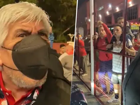 VIDEO | Moyano, contra un hincha: "Qué m... querés que haga yo, la c... de tu madre"