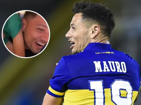 VIDEO | La celebración de Mauro Zárate con su hijo por el pase de Boca a la final