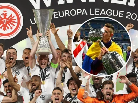 Se acordaron de Boca: el tuit de Frankfurt a River tras ganar la Europa League