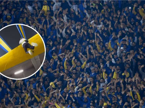VIDEO | Nadie puede creer lo que hizo este hincha de Boca en pleno duelo ante Corinthians