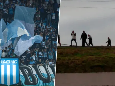 Violencia en el tren: barras de Racing emboscaron a los de Deportivo Cali