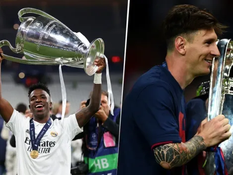 ¡Increíble! El récord que Vinícius Júnior le sacó a Messi en Champions League