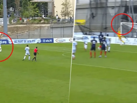 Video: Garnacho la mandó al ángulo de tiro libre y metió su segundo golazo con la sub-20