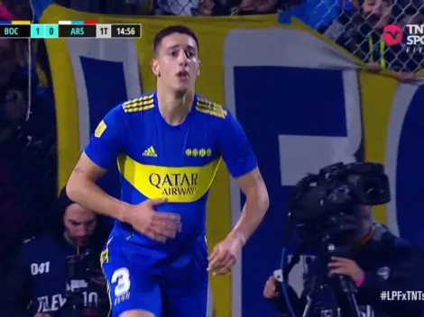 VIDEO | Debutó en las redes y abrió el marcador para Boca: por medio de Sández le gana a Arsenal