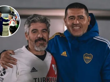 VIDEO | Así fue el reencuentro entre Riquelme y Ortega en Boca Predio