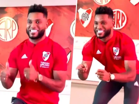 VIDEO | Furor en River por "El Colibrí", el famoso baile de Borja