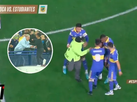 VIDEO | El sobrino de Rojo se metió a la cancha tras el gol de su tío en Boca