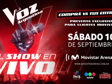 La Voz Argentina 2022 en el Movistar Arena: cómo comprar las entradas para el show y cuánto cuestan