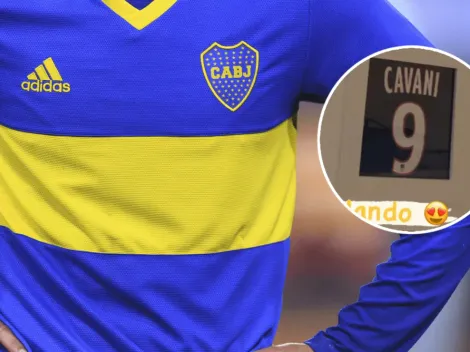 ¿Guiño o bienvenida? El jugador de Boca que subió una foto de la 9 de Cavani