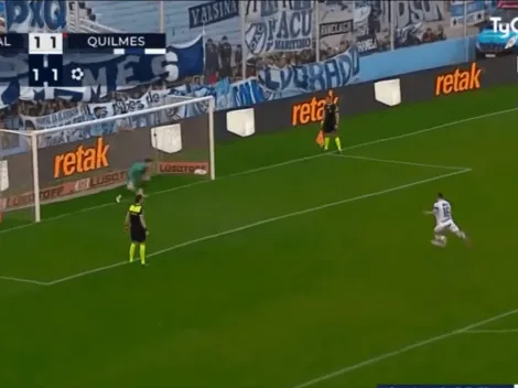 VIDEO | Pavone erró un penal para Quilmes, que igual terminó pasando de ronda