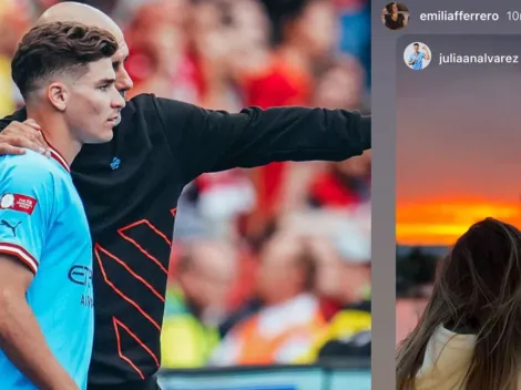 Julián Álvarez sorprendió a todos y compartió una foto con su novia en Instagram