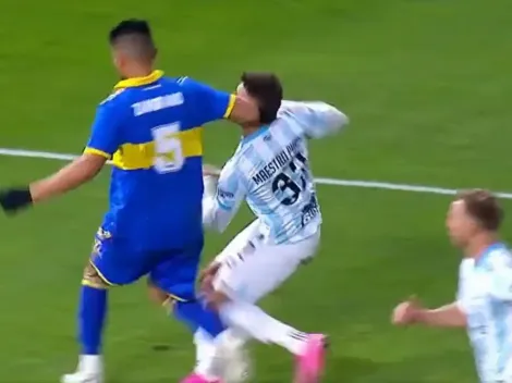 VIDEO | El brutal codazo de Zambrano en el área de Boca que Espinoza no vio y el VAR ignoró