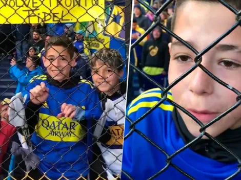 Un niño llevó un cartel a La Bombonera con un mensaje especial para uno de los cracks de Boca: "Lo necesitamos"