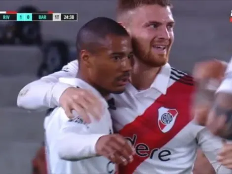 VIDEO | ¿Hubo offside? Poco le importó a De la Cruz, que abrió el marcador para River