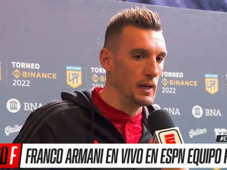 La confesión de Armani en la previa del Boca-River