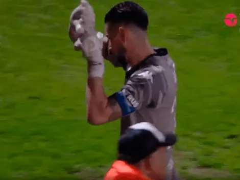 VIDEO | Los gestos obscenos de Gabriel Arias a la hinchada de Platense