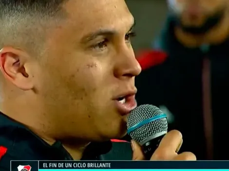 El emotivo poema que Juanfer Quintero le dedicó a Gallardo en su despedida de River