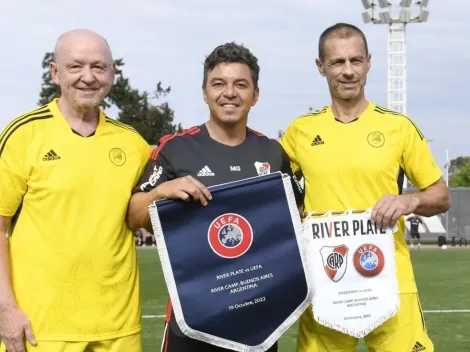 River contra la UEFA: el particular duelo que se dio en el predio y que tuvo a Gallardo como figura