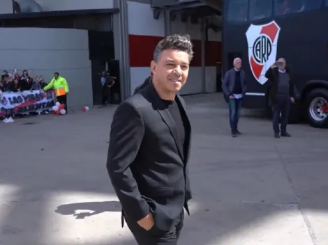 El emotivo banderazo de los hinchas de River para despedir a Marcelo Gallardo