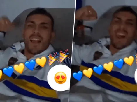 VIDEO | El alocado festejo de Paredes tras el título de Boca