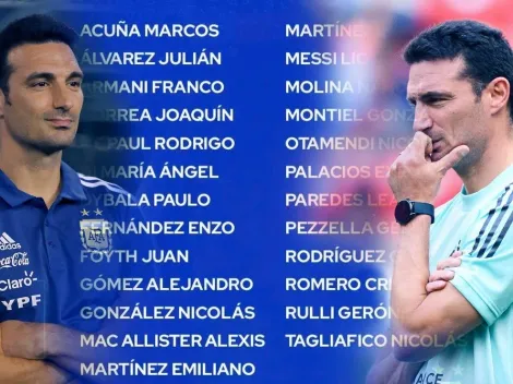 Sólo 9 repitieron y Messi no está entre ellos: la primera y la última lista de Scaloni en la Selección