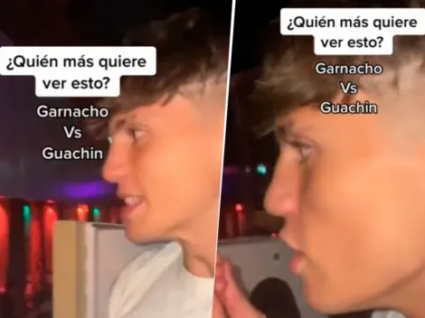 El video viral de Garnacho en un boliche: "Te mato"